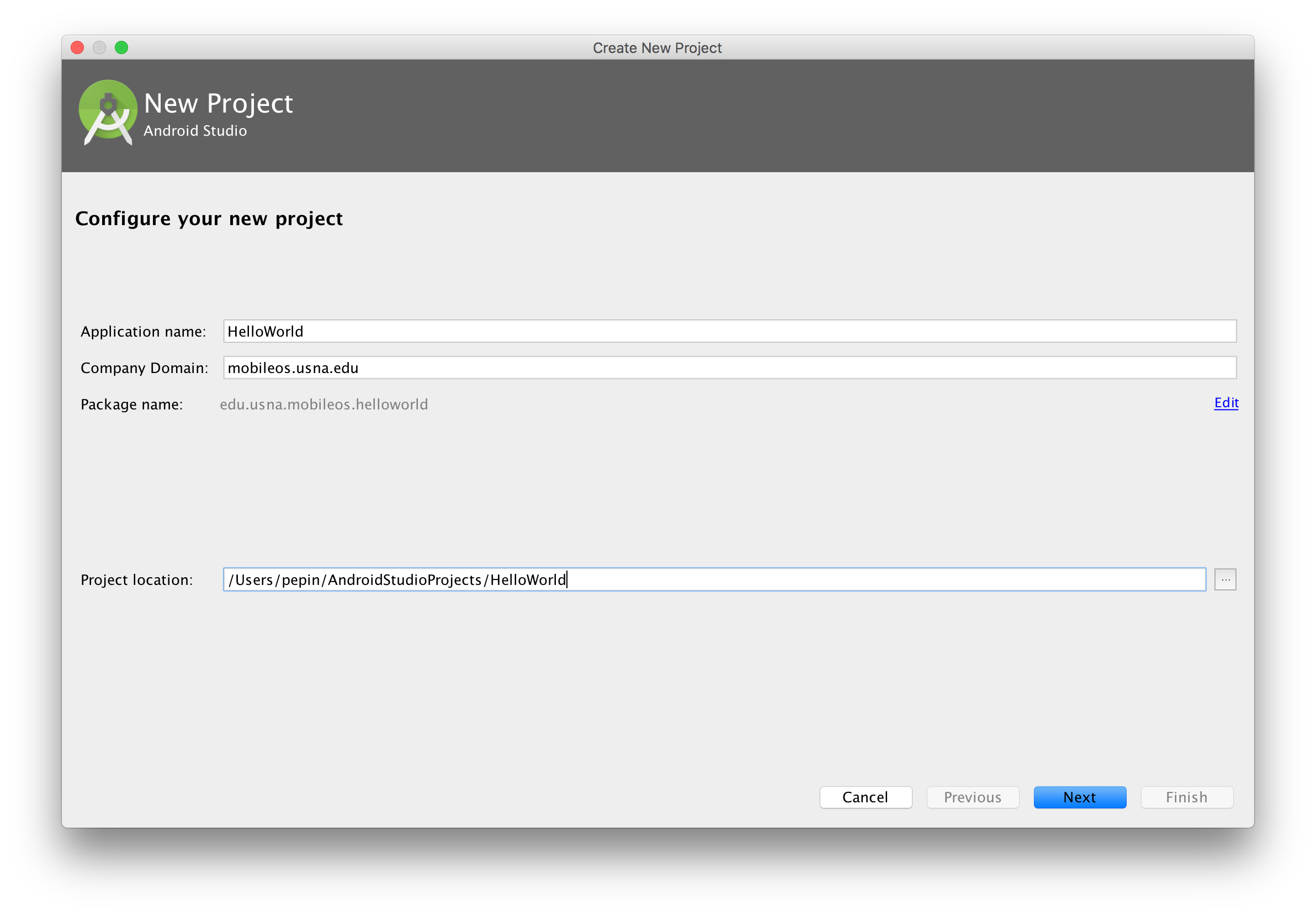 [screenshot new android application window lab2_2.png]